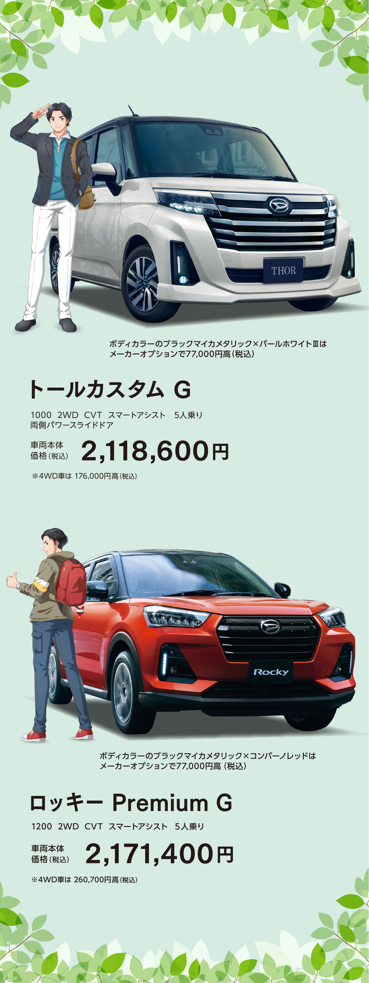 トール、ロッキー